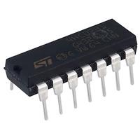 st m74hc02b1r quad 2 input nor gate dil