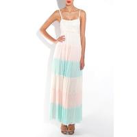 Strap Mesh Maxi Dress