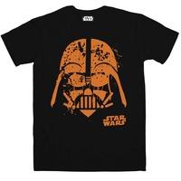 Star Wars T Shirt - Orange Splatter Vader