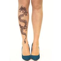 Stop And Stare Black Dragon Tights