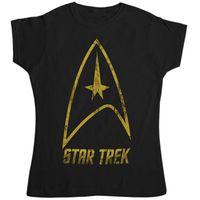 star trek womens t shirt starfleet badge logo