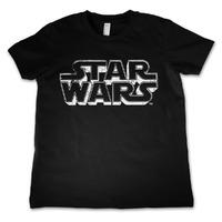 star wars distressed logo kids t shirt