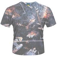 star wars t shirt huge space battle