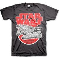 Star Wars T Shirt - Millennium Falcon Yeee Haw