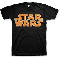 star wars t shirt orange logo