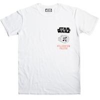 Star Wars The Force Awakens T Shirt - Millennium Falcon Approaching
