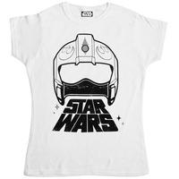 star wars the force awakens womens t shirt x wing fighter helmet