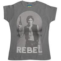 Star Wars Women\'s T Shirt - Han Solo Rebel