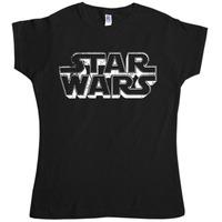 star wars womens retro logo t shirt
