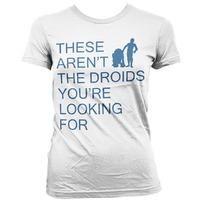 star wars womens t shirt these arent the droids youre looking for