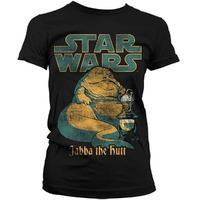 Star Wars Womens T Shirt - Vintage Jabba The Hutt