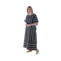 Striped Kaftan, Size Large/X Large, Cotton