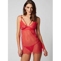 Stella strappy chemise and thong