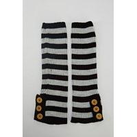 Stripe Ribbed Knit Boots Socks