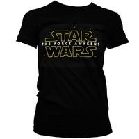 Star Wars Episode 7 The Force Awakens Womens T Shirt - Poster Logo