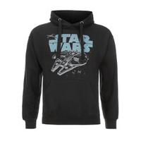 Star Wars Men\'s Retro Falcon Hoody - Black - M