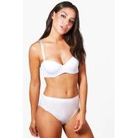 strapless balcony bra white