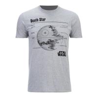 star wars mens death star t shirt heather grey xl