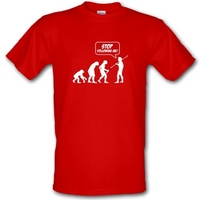 Stop Following Me! male t-shirt.