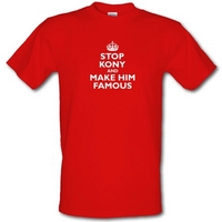 Stop Kony And Make Him Famous male t-shirt.