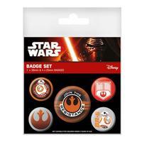 Star Wars The Force Awakens Button Badge Set Rebel