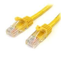 startechcom 10 ft cat5e yellow snagless rj45 utp cat 5e patch cable