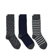 Stars And Stripes Sock 3-pack - Charcoal Melange