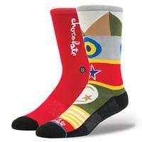 Stance Chocolate Flags Socks - Red