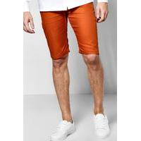 Stretch Chino Shorts - rust