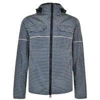 STONE ISLAND MARINA Striped Hooded Crinkled Jacket