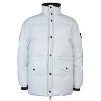 STONE ISLAND Leather Padded Down Jacket