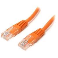 startechcom 15 ft cat5e orange molded rj45 utp cat 5e patch cable