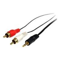 StarTech.com 6 ft Stereo Audio Cable - 3.5mm Male to 2x RCA Male