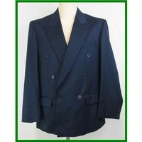 st michael size 38s navy double breasted jacket