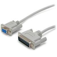 StarTech.com 10 ft Cross Wired DB9 to DB25 Serial Null Modem Cable - F/M