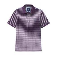 stripe pique polo