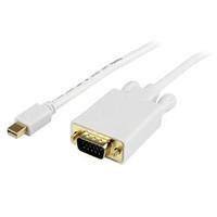 StarTech.com 10 ft Mini DisplayPort to VGA Adapter Converter Cable ? mDP to VGA 1920x1200 - White