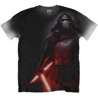 Star Wars - Kylo Side Print Men\'s Small T-Shirt - Black