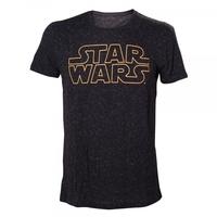 Star Wars Main Logo with Stars X-Large T-Shirt