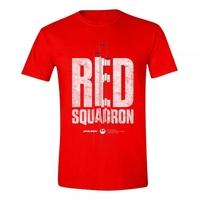 star wars rogue one red squadron mens medium t shirt red
