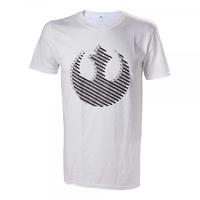 Star Wars Rebel Logo X-Large White T-Shirt