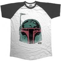 Star Wars - Boba Head Men\'s X-Large T-Shirt - White