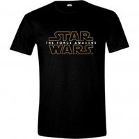 Star Wars VII Men\'s The Force Awakens Main Logo Medium T-Shirt