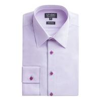 studio pink engineered stripe tailored fit shirt 175 pink