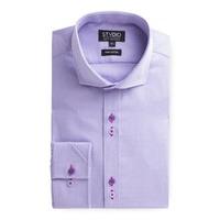 Studio Lilac Textured Weave Shirt 16 LILAC