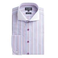 Studio Pink Multi Stripe Tailored Fit Shirt 18 Pink