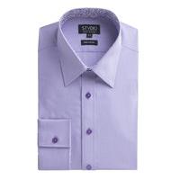 Studio Lilac Mini Gingham Tailored Fit Shirt 16 LILAC