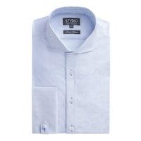 studio limited edition light blue jacquard stripe slim fit shirt 165 l ...