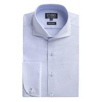 Studio White Spot Dobby Tailored Fit Shirt 16 White