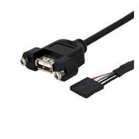 startechcom 3 ft panel mount usb cable usb a to motherboard header cab ...